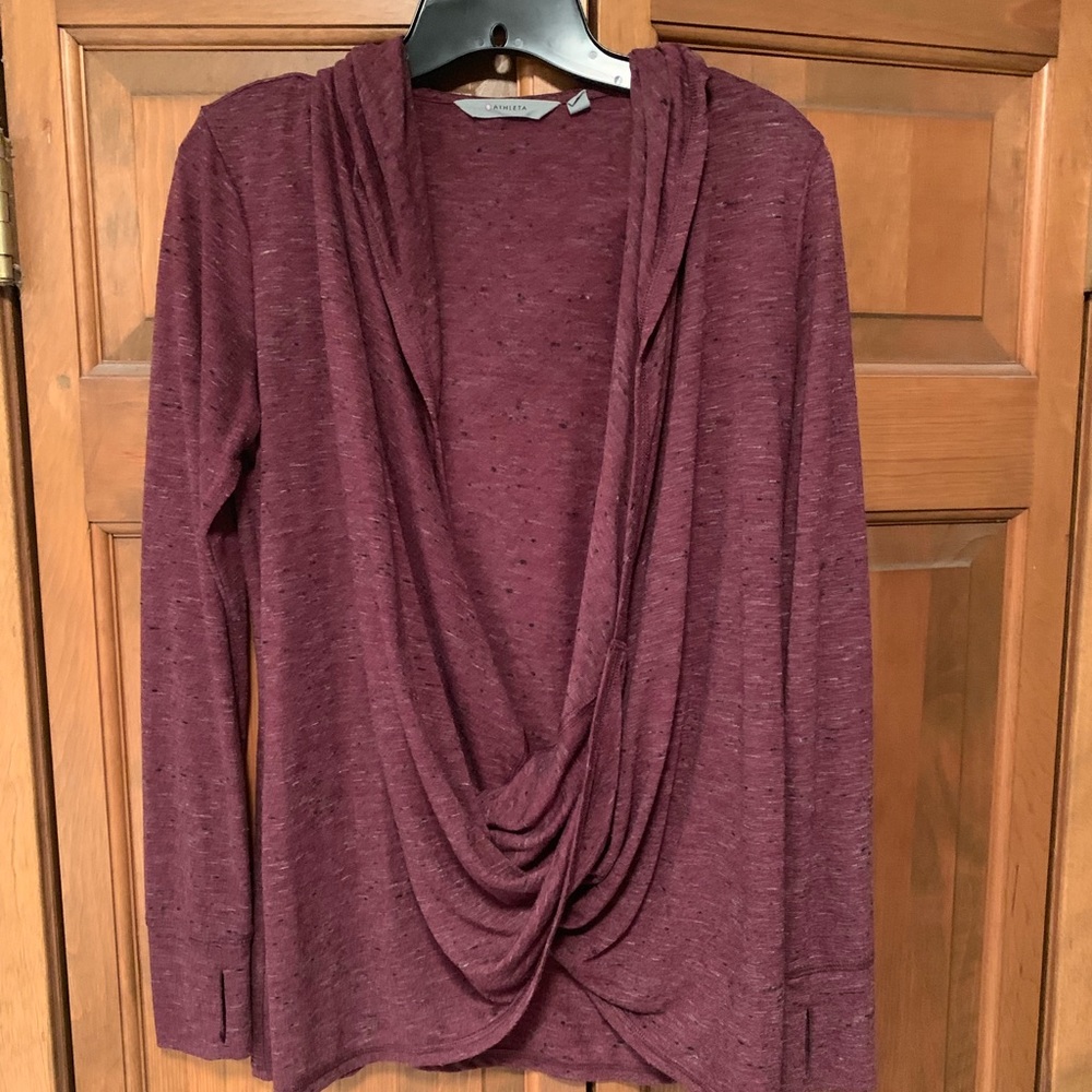Athleta faux wrap shirt